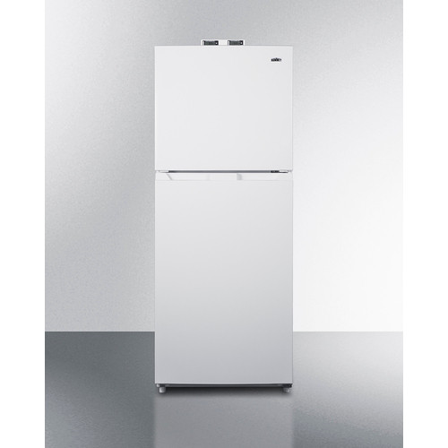 Summit BKRF1088W 10.1 Cu. Ft. White Break Room Refrigerator-Freezer - 115 Volts