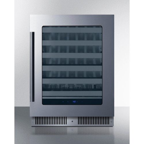 Summit SDHW2442 3.25 Cu. Ft. Black Freestanding Undercounter Wine Cellar - 115 Volts
