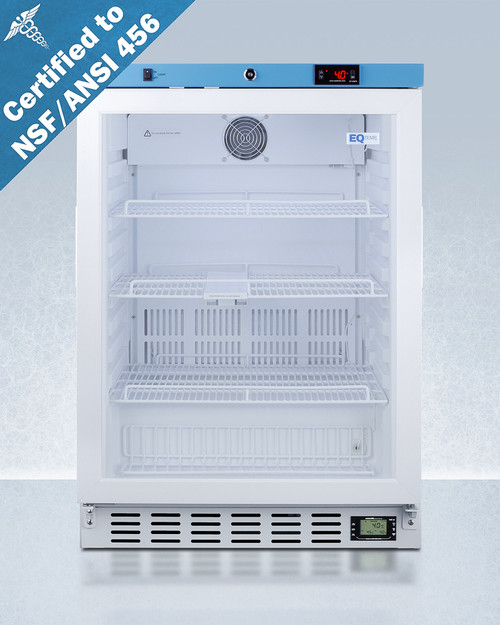 Summit ACR52GNSF456 3.88 Cu. Ft. White Built-In Healthcare Refrigerator - 115 Volts