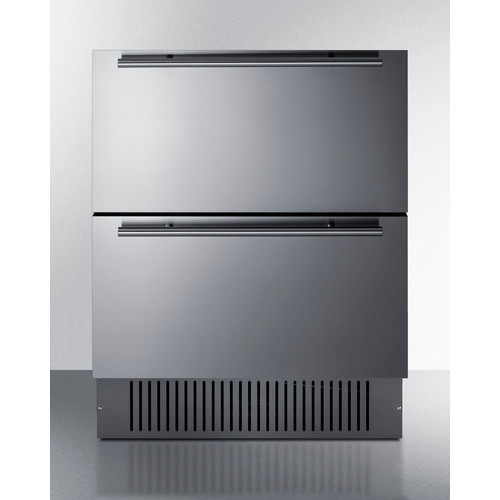 Summit SPR275OS2D 4.83 Cu. Ft. Stainless Steel Solid All-Refrigerator - 115 Volts