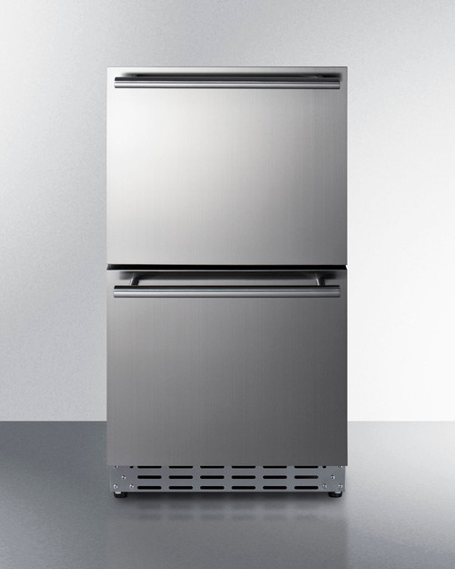 Summit ADRD18 3.4 Cu. Ft. Stainless Steel Undercounter Freestanding All-Refrigerator - 115 Volts