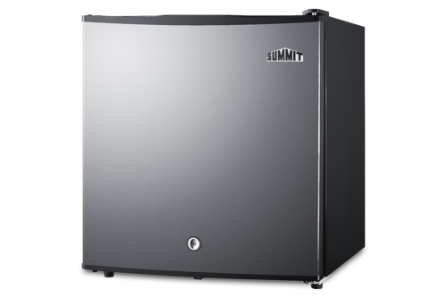 Summit MB42SS 17.63" W Black Stainless Steel Solid Door Compact Minibar - 115 Volts