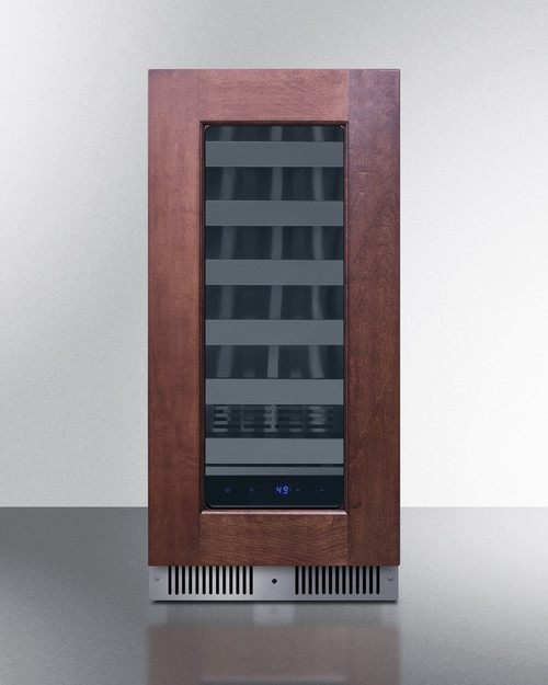 Summit SDHW1532PNR 1.8 Cu. Ft. Black Freestanding Undercounter Wine Cellar - 115 Volts