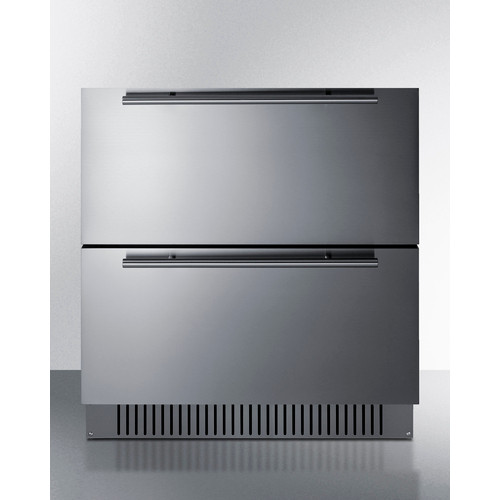 Summit SPR3032DADA 5.42 Cu. Ft. White Stainless Steel Solid All-Refrigerator - 115 Volts