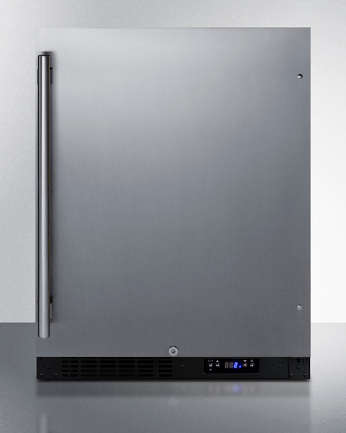 Summit ALFZ51 4 Cu. Ft. Black Undercounter All-Freezer - 115 Volts