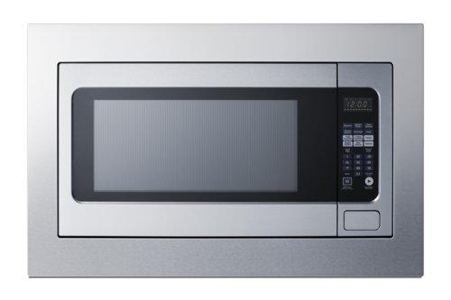 Summit SMBI27TK30 29.75" W Stainless Steel Front Built-In Microwave - 1200 Watts