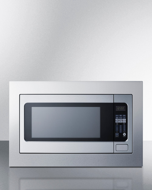Summit SMBI27TK30 29.75" W Stainless Steel Front Built-In Microwave - 1200 Watts