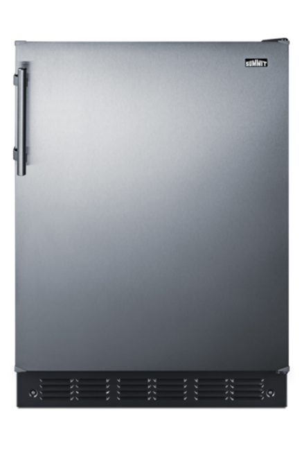 Summit CT66BK2SSADA 4.9 Cu.Ft Black Refrigerator-Freezer - 115 Volts