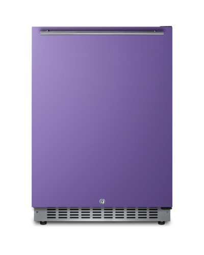 Summit AL54P 23.63" W Lavender Purple Door Black Undercounter All-Refrigerator - 115 Volts