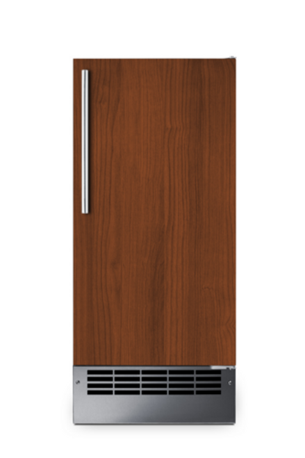 Summit BIM26H34IF 25 Lbs. Stainless Steel Drain-Free Design Undercounter Icemaker - 115 Volts