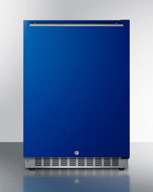Summit AL54B 23.63" W Cobalt Blue Door Black Undercounter All-Refrigerator - 115 Volts