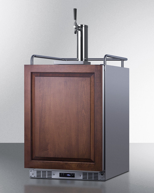 Summit SBC682PNR 5.6 Cu .Ft. Stainless Steel Beer Kegerator - 115 Volts