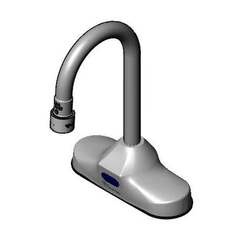 T&S Brass EC-3107-167X 4.13" Spread Deck Mount Gooseneck 2.2 GPM ChekPoint Electronic Sensor Faucet