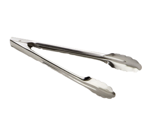 TableCraft Products 712 12" Stainless Steel Utility Tongs
