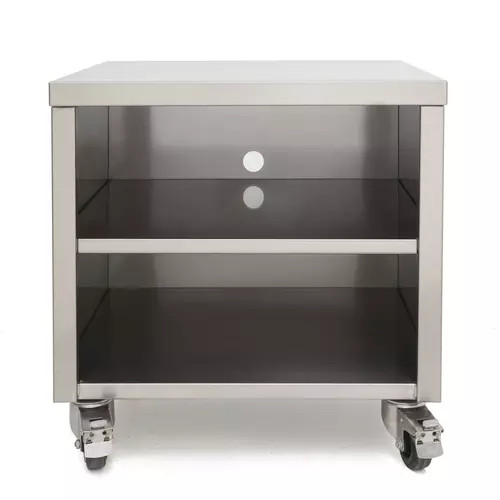 Sammic 1140560 21.6" W x 20" H x 25" D Stainless Steel Open Cabinet Trolley-Stand for SE/SU-400