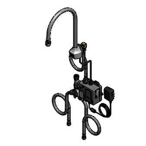 T&S Brass EC-3101-127X Single Hole Deck Mount Gooseneck with 2.2 GPM ChekPoint Electronic Sensor Faucet