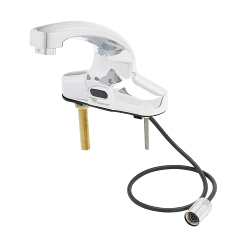 T&S Brass EC-3104TMVHGF10 4" Deck Mount Cast Spout with 1.0 GPM Electronic Sensor Faucet