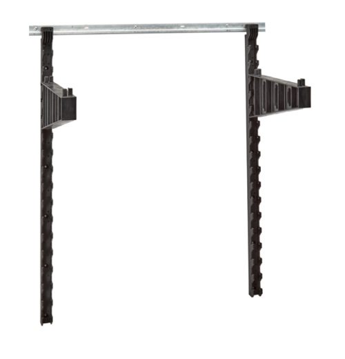 Cambro EWSSBS18110 18" Black Straight Camshelving Elevation Series Wall Shelving Bracket