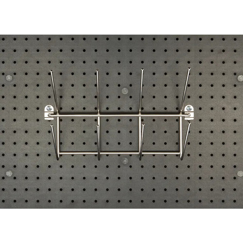 Cambro EWSACC1000 8-Bottle Stainless Steel Camshelving Elevation Series Wall Shelving Bottle Holder