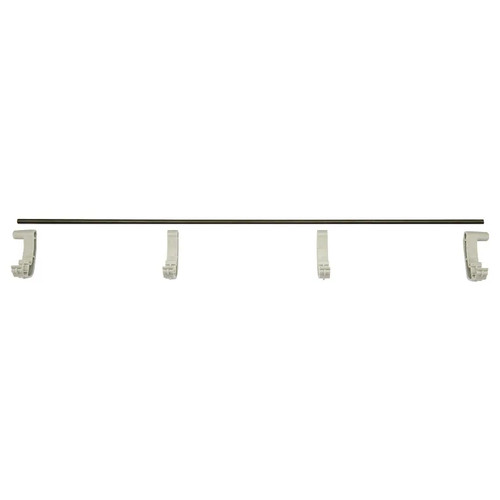 Cambro EWSR48F151 48" x 2" Soft Gray Polypropylene Camshelving Elevation Series Wall Shelving Rail Front