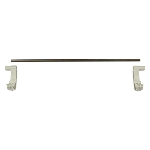 Cambro EWSR21E151 21" x 2" Soft Gray Polypropylene Camshelving Elevation Series Wall Shelving Rail End