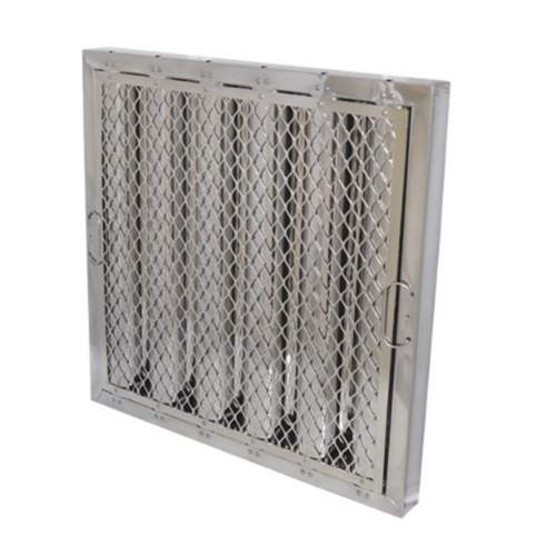 Component Hardware FR51-1216-SA 16" W Stainless Steel Fixed Flame Gard Baffle Filter with Spark Arrestor