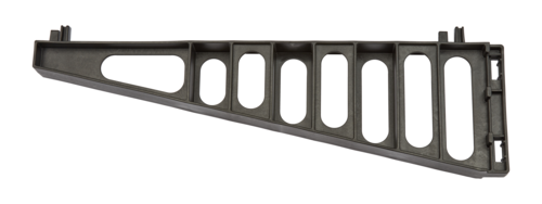 Cambro EWSSBS24110 24" Black Straight Camshelving Elevation Series Wall Shelving Bracket