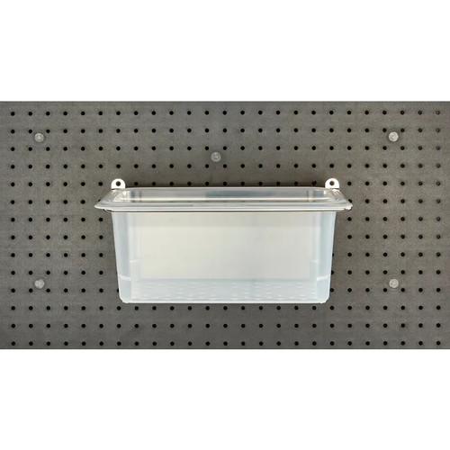 Cambro EWSACC7000 12.75" x 7" x 5.75" Stainless Steel Camshelving Elevation Series Wall Shelving Drain Pan and Holder