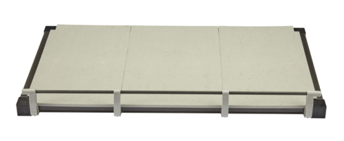 Cambro EWSSKA1824S580 Brushed Graphite Camshelving Elevation Series Wall Shelving Add-On Shelf Kit