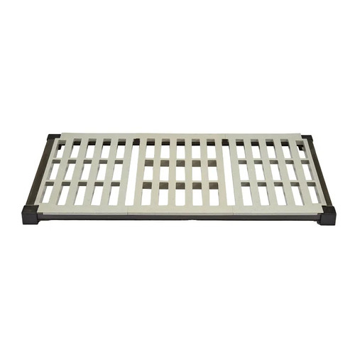 Cambro EWSSK1836V580 18" x 36" Brushed Graphite Camshelving Elevation Series Wall Shelving Shelf Kit