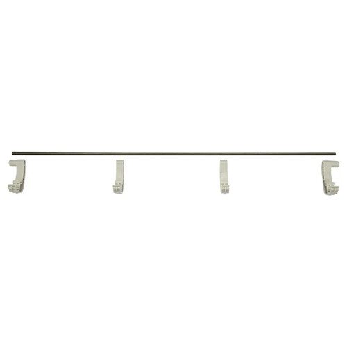 Cambro EWSR36F151 36" x 2" Soft Gray Polypropylene Camshelving Elevation Series Wall Shelving Rail Front