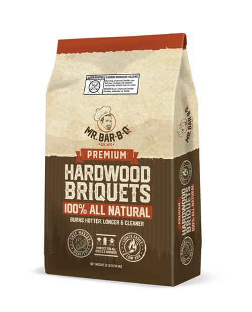 Chef Master 05071Z 12 Lbs. Mr. Bar-B-Q Hardwood Briquettes