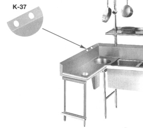 Advance Tabco K-37 Anti-Siphon Vacuum Breaker Holes