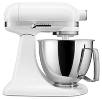 KitchenAid KSM3316XWH Artisan Mini Plus 3.5 Qt. White Tilt-Head Stand Mixer