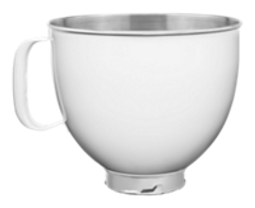 KitchenAid KSM5SSBWH 5 Qt. Stainless Steel Tilt-Head Colorfast Finish Bowl