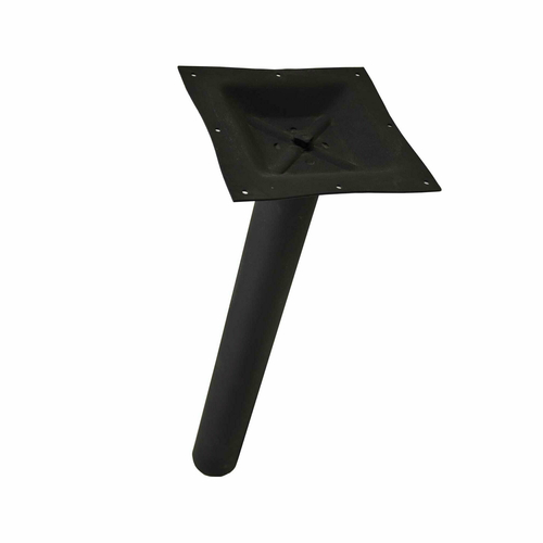 Omcan USA 43510 4.5" Dia. x 40" H Black Metal Square Spider Top Table Column