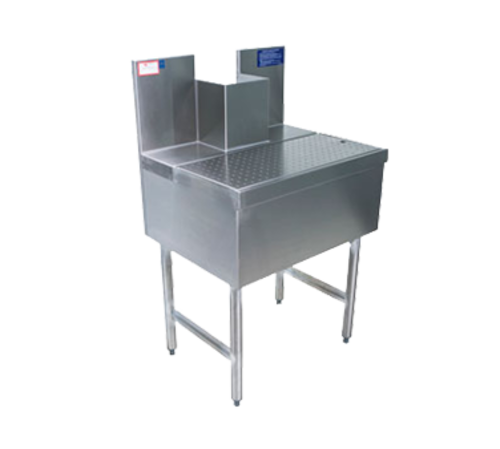 Micro Matic MM-CLP24-BD 24" W x 24" D Stainless Steel Underbar Beer Drainer