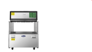 Atosa AMC-3402 34" W Stainless Steel Sliding Door Refrigerated Double Sided Milk Cooler - 115 Volts