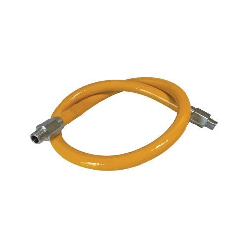 Component Hardware GHM-012H36 36" L Stainless Steel Braided PVC Coated 0.5" Connection Encore Moveable Gas Hose