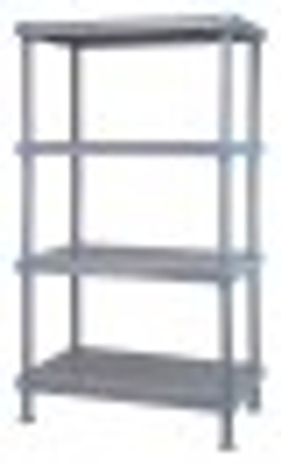 Quantum QP183050SS-4 30" W x 18" D Gray 4 Shelves Millenia Shelving Unit