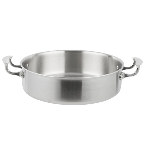 Vollrath 49425 6.313 Qt. Stainless Steel Miramar Display Cookware Brazier Pan