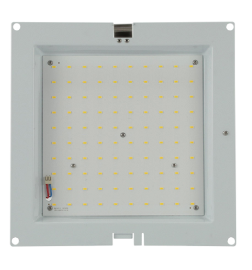 Component Hardware LED-L87-1030N 12" Square Retrofit Kit Flame Gard LED Exhaust Hood Strip Natural White Light Fixture - 100-277 Volts