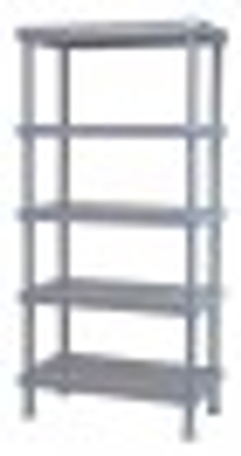 Quantum QP187274SS-5 72" W x 18" D Gray 5 Shelves Millenia Shelving Unit