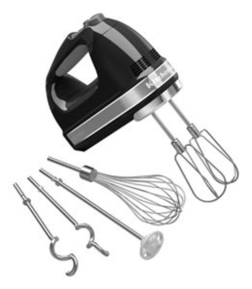 KitchenAid KHM926OB 9-Speed Onyx Black Hand Mixer - 120 Volts
