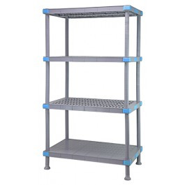 Quantum QP215474V3S1 54" W x 21" D Gray Millenia Shelving Unit