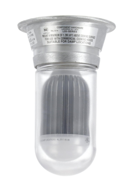 Component Hardware L55-LEDN-1004 Complete Flame Gard LED Exhaust Hood Natural White Light Fixture