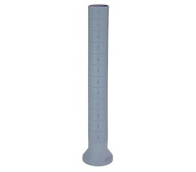 Quantum QPP74 74" H All Polymer Gray Finish Millenia Post