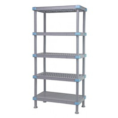 Quantum QP182474V4S1 24" W x 18" D Gray Millenia Shelving Unit