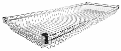 Omcan USA 47324 48" W Chrome Wire Basket