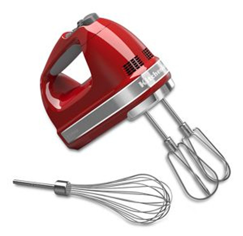 KitchenAid KHM7210ER 7-Speed Empire Red Hand Mixer - 120 Volts